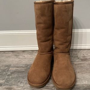 Tall chestnut ugg boots